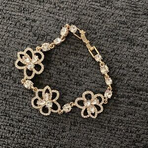 Givenchy Gold Flower Bracelet